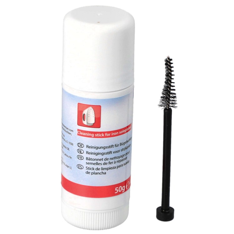 Sztyft i szczoteczka do czyszczenia stopy żelazka preparat środek 50g - sztyft i szczoteczka