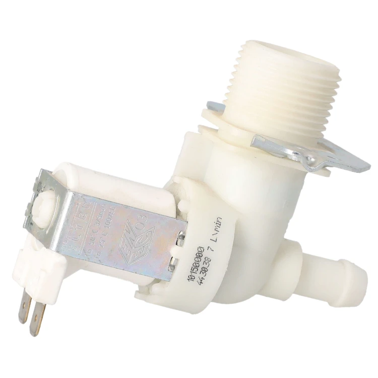 Elektrozawór do pralki pojedynczy jednodrożny 1-dr kąt 90st 10,5mm Eltek - widok3