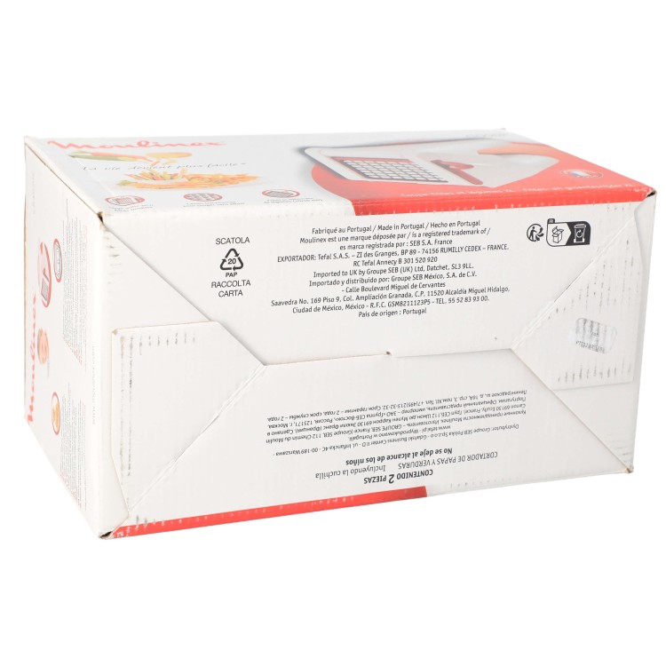 Krajarka maszynka do krojenia frytek warzyw słupki Moulinex - pudełko spód