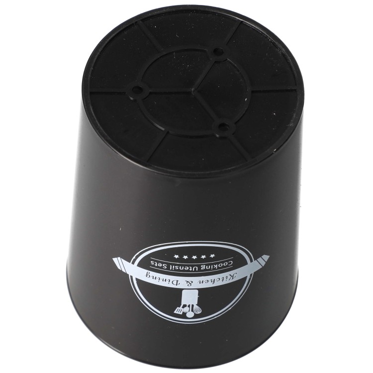 Zestaw przybory kuchenne silikonowe drewniane pojemnik 12 szt - pojemnik ma odpływ