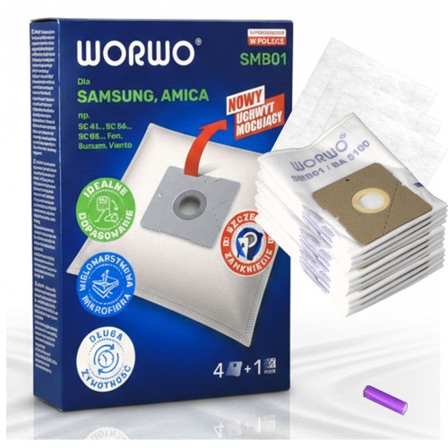 Worki do odkurzacza Samsung VP 54 VP 77 VP 95B VP 100 SC 12 szt