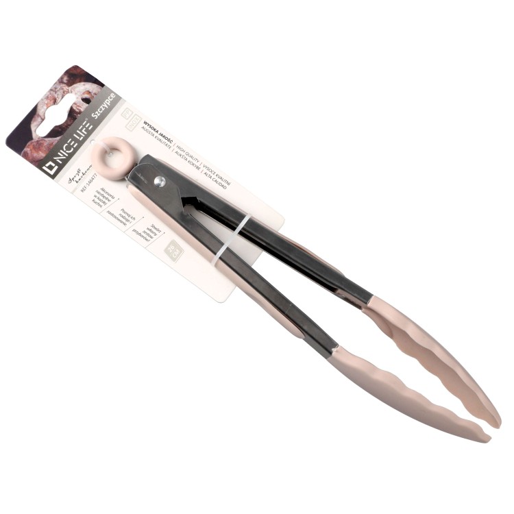Szczypce silikonowe kuchenne do grilla makaronu żywności jedzenia 26cm - przód