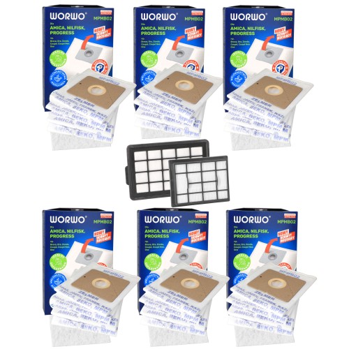 Filtry Hepa do odkurzacza Amica Bagio Eco + worki 24 szt