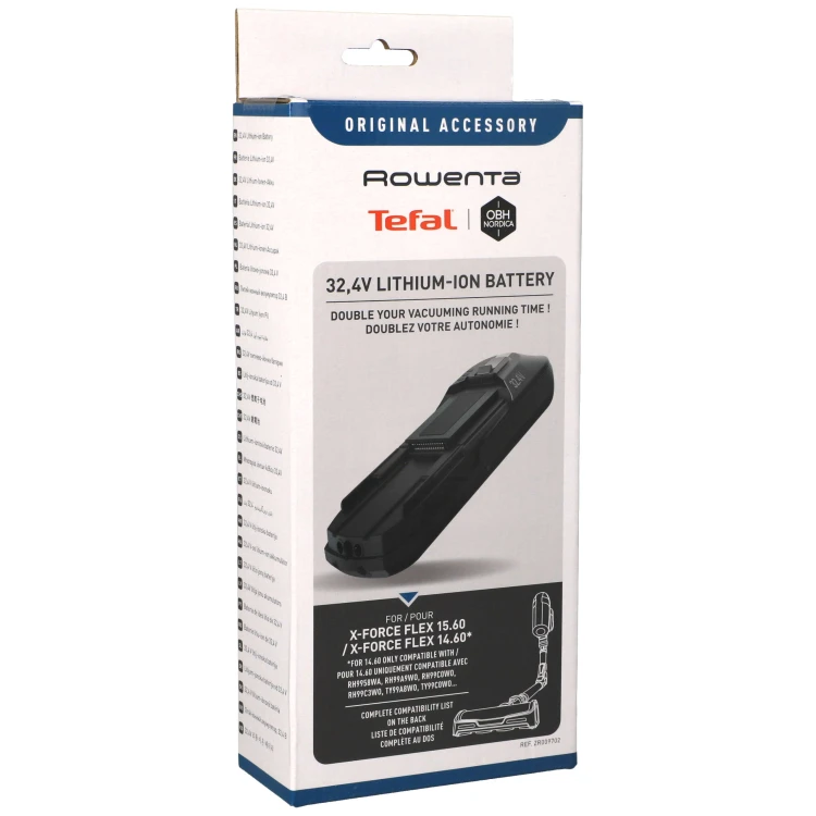 Bateria do odkurzacza pionowego bezprzewodowego Tefal xForce Flex 15.60 - pudełko