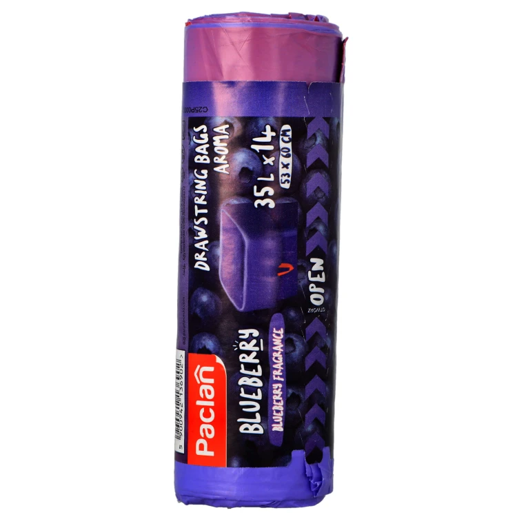 Worki na śmieci zapachowe z taśmą Paclan 35 l 42 szt 36902 - pionowo