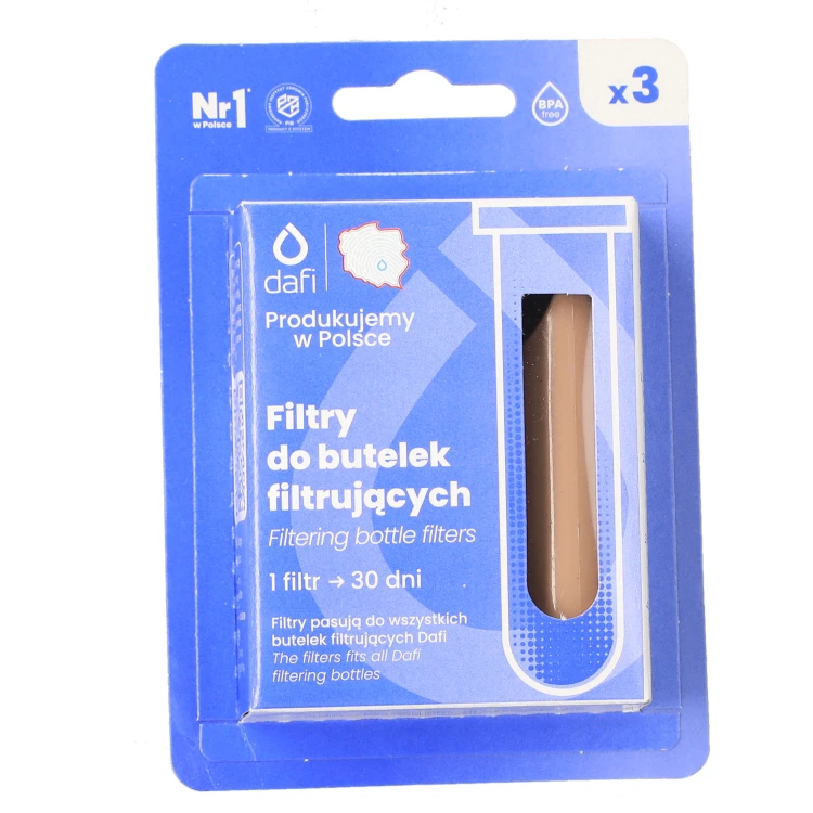 Filtr wkład filtrujący do butelki Dafi Soft Solid Cappuccino x3 - pudełko przód