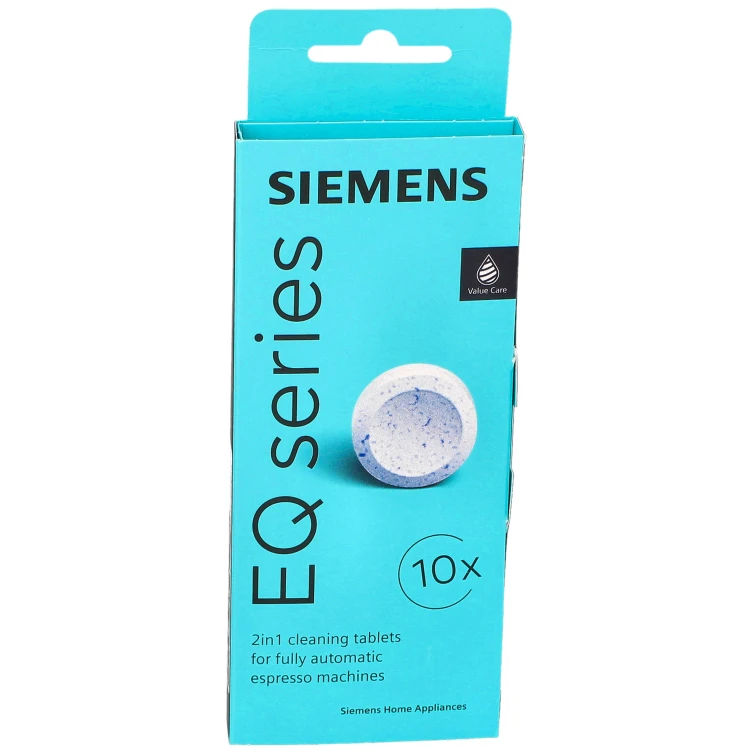 Tabletki czyszczące do ekspresu Siemens Bosch TZ80001N 2in1 - przód pudełka
