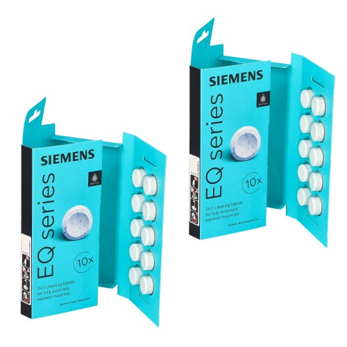 Tabletki czyszczące do ekspresu Siemens Bosch TZ80001N 2in1 - 2 szt, pudełka otwarte