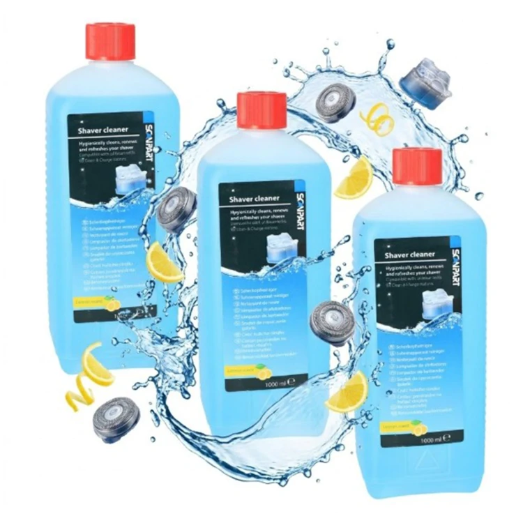 Płyn czyszczący wkład do golarek Philips Braun 1L cytryna - 3 sztuki