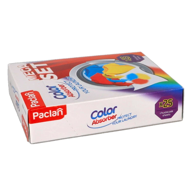 Chusteczki wyłapujące kolor brud do prania Paclan 37510 75 szt - pudełko poziomo
