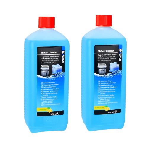 Płyn do golarki Braun Philips – płyn do czyszczenia golarek 2x 1000 ml - 2 szt bok