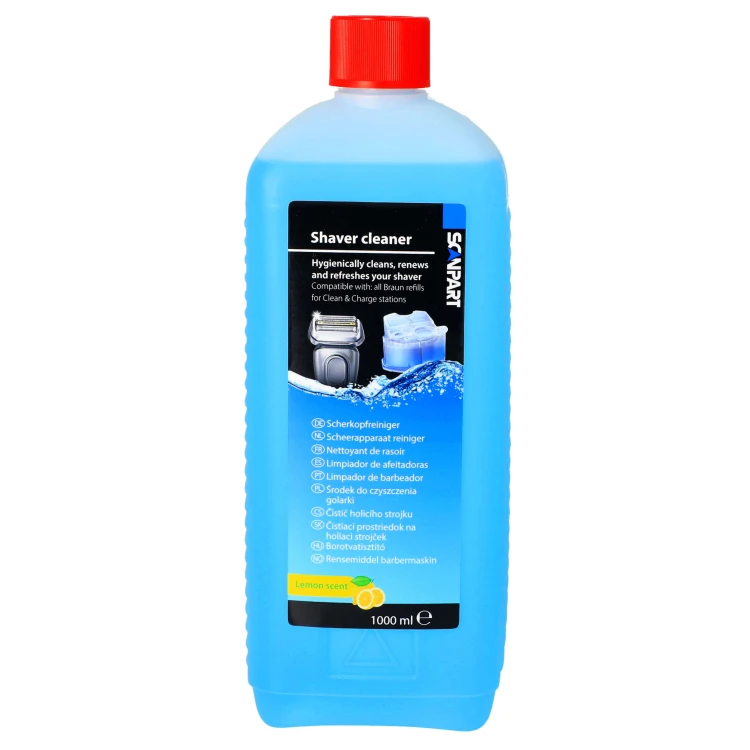 Płyn do golarki Braun Philips – płyn do czyszczenia golarek 2x 1000 ml - przód