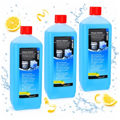 Płyn do golarki Braun Philips – płyn do czyszczenia golarek 3x 1000 ml