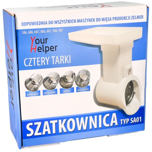 Szatkownica przystawka do maszynki Zelmer do warzyw - pudełko bok