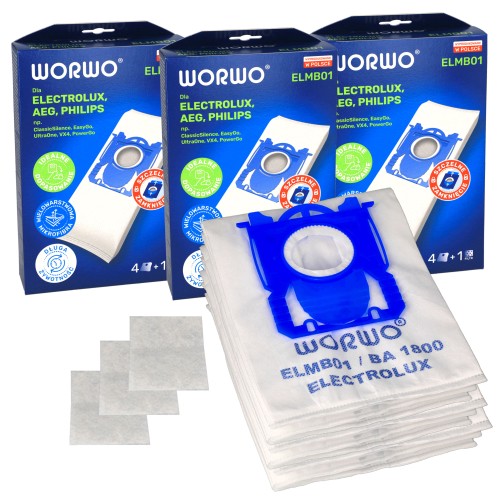 Worki do odkurzacza Electrolux Aeg Philips Worwo ELMB01K 12szt