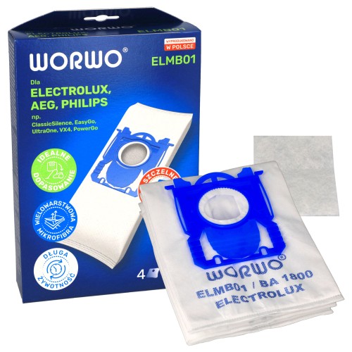 Worki do odkurzacza Electrolux Aeg Philips Worwo ELMB01K 4szt