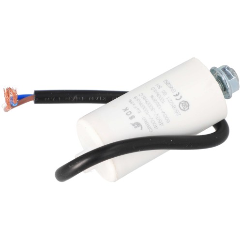 Kondensator rozruchowy silnika 5uF 450V z kablem - sam kondensator
