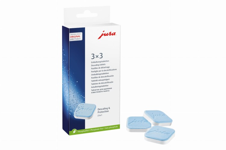 Tabletki odkamieniające ekspres Jura 9 sztuk 61848 + opakowanie