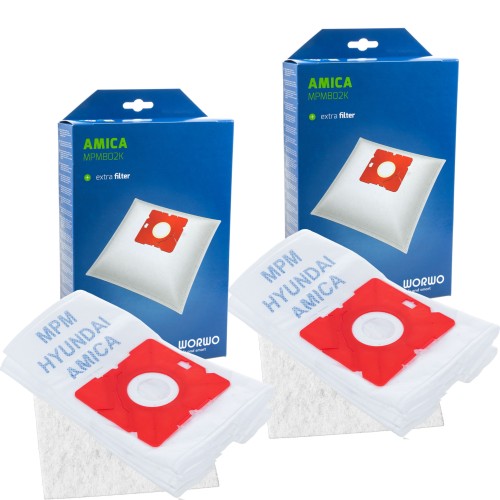 Zestaw worków do odkurzacza Amica Zonda VP 1051 VP 1052 MPMB02K 8 sztuk + 2 filtry