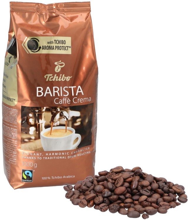Tchibo Barista Caffe Crema 1kg z ziarnami