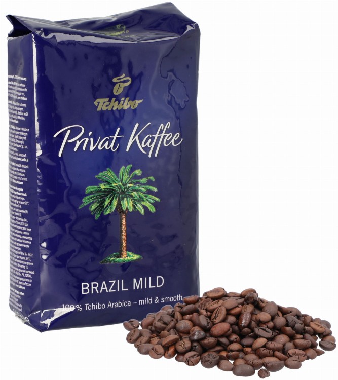 Tchibo Privat Kaffe Brazil Mind z ziarnami