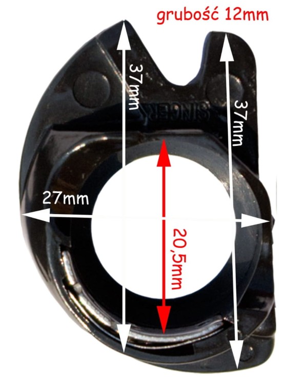 Bębenek do maszyny do szycia Singer Łucznik wymiary