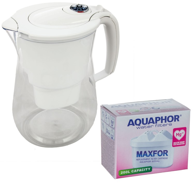 Dzbanek do wody Aquaphor biały Onyx 4.2l +1 filtr magnezowy