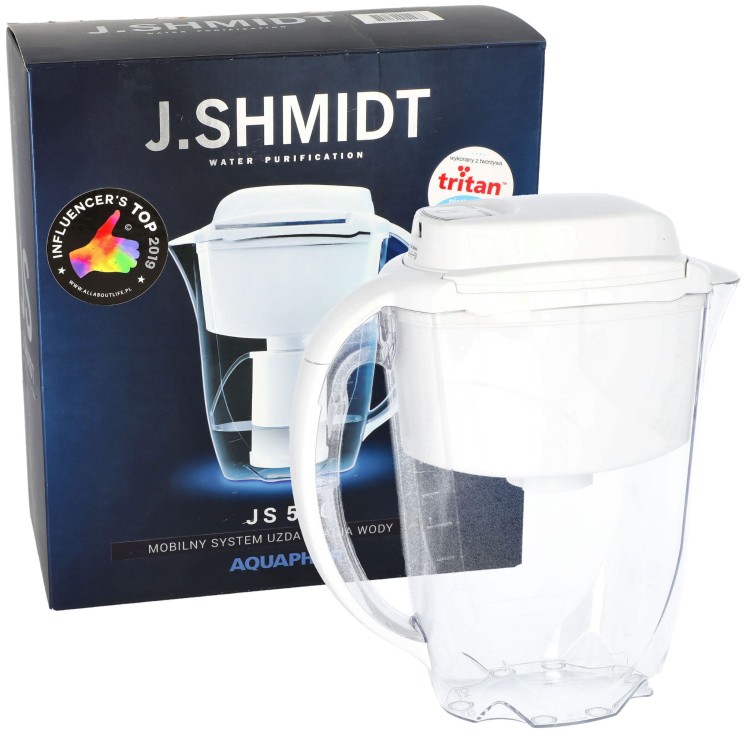 Dzbanek filtrujący do wody Aquaphor J.Shmidt 500 2,8l biały z opakowaniem