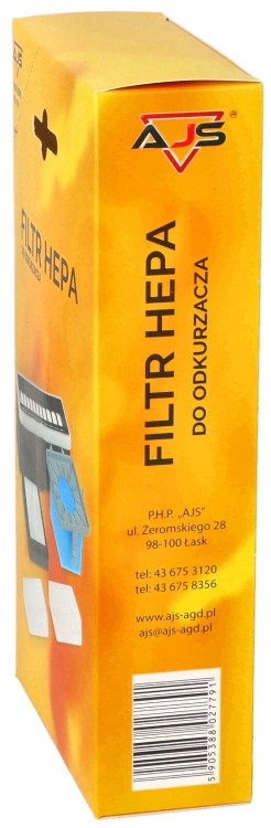 Zestaw filtrów do odkurzacza Zelmer Wodnik 719 Aquario 819 5szt opakowanie z boku