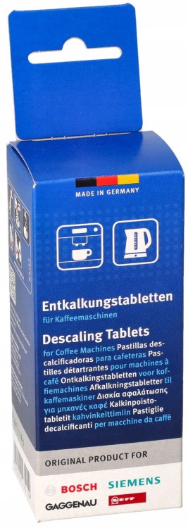 Opakowanie tabletek odkamieniających  Bosch