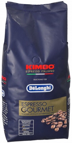 Kawa ziarnista Kimbo Delonghi Espresso Gourmet przód opakowania