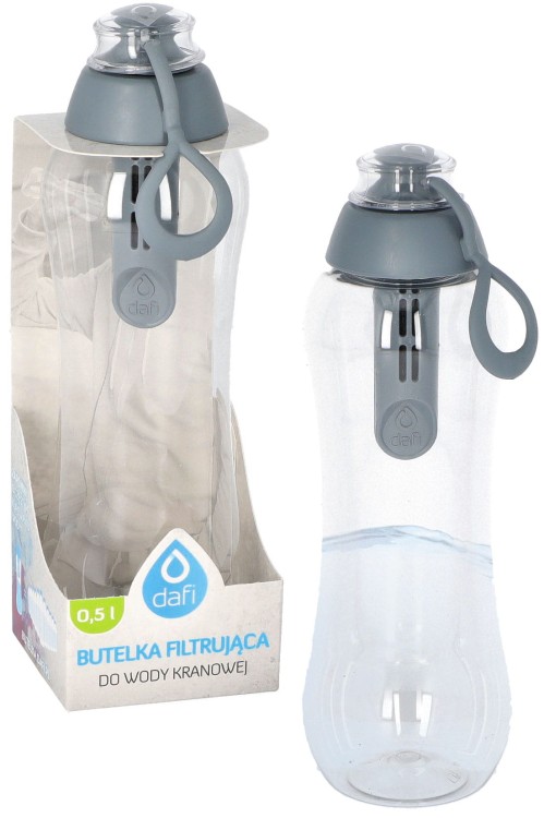 Butelka filtrująca do wody Dafi 0,5l stalowa + filtr