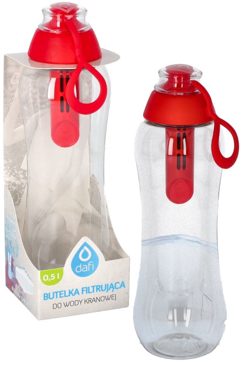 Butelka filtrująca do wody Dafi 0,5l makowa + filtr