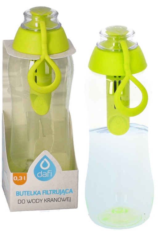 Butelka filtrująca do wody Dafi 0,3l zielona + 1 filtr