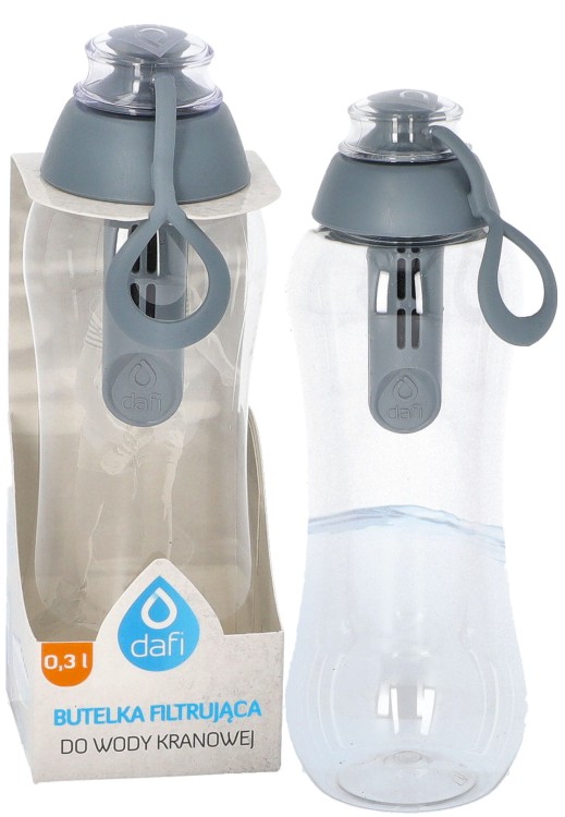 Butelka filtrująca do wody Dafi 0,3l szara + 1 filtr