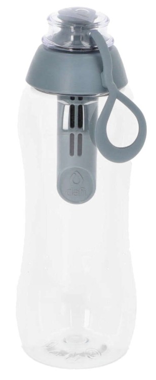 Butelka filtrująca do wody Dafi 0,3l szara + 1 filtr bez opakowania