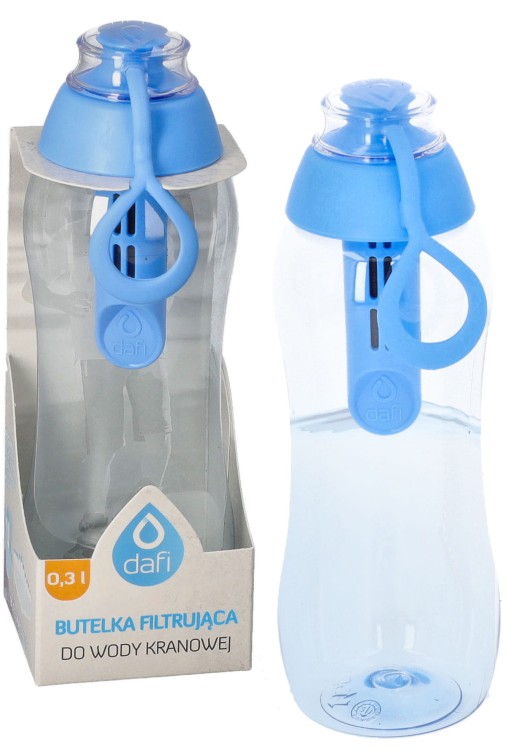 Butelka filtrująca do wody Dafi 0,3l niebieska + 1 filtr