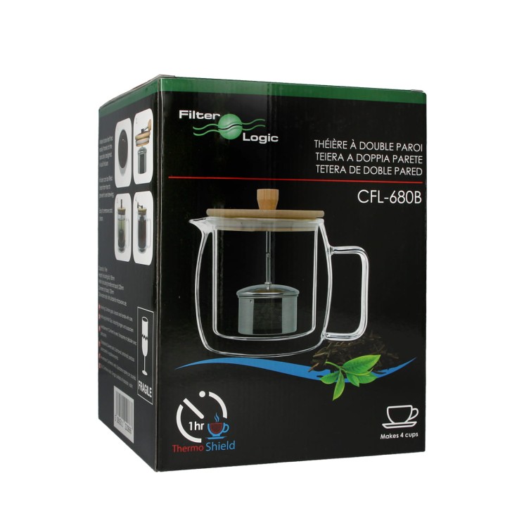 Zaparzacz termiczny do herbaty FilterLogic CFL-680B opakowanie