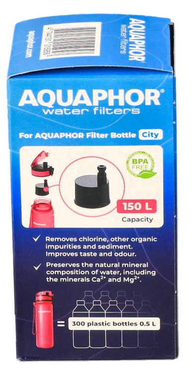 Wkład filtrujący filtr do butelki Aquaphor City 2szt opakowanie widok2