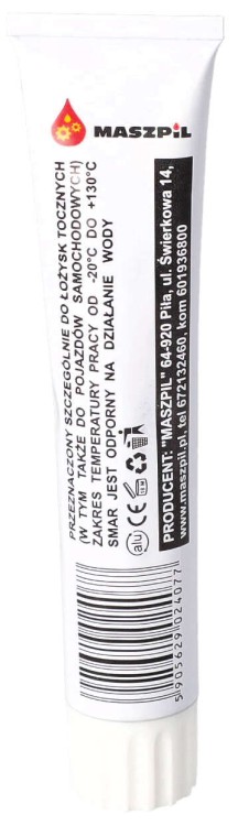 Smar do kół zębatych Maszpil ŁS-4S3 60ml widok tył