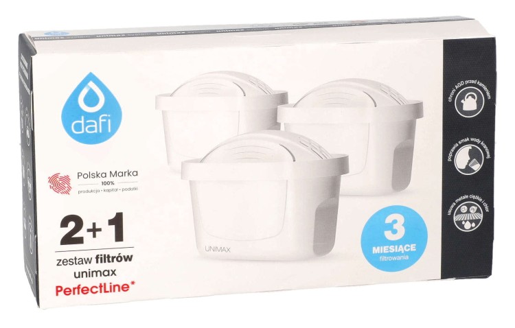Filtr wody do dzbanka Dafi Unimax Perfectline Brita + opakowanie