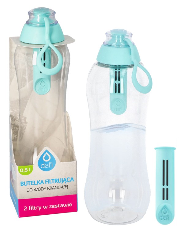 Butelka filtrująca do wody Dafi Soft 0,5L + 2 filtry miętowa