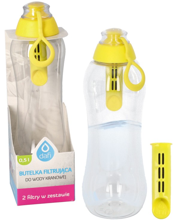 Butelka filtrująca do wody Dafi Soft 0,5L + 2 filtry cytrynowa