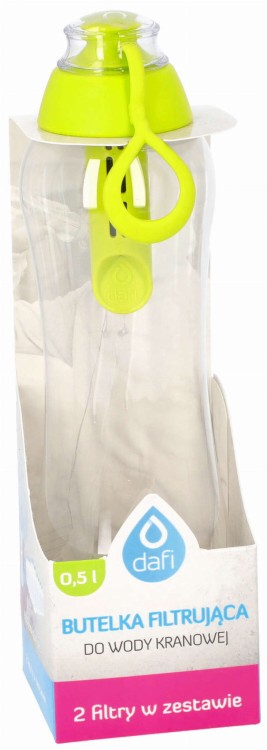 Butelka filtrująca do wody Dafi Soft 0,5L + 2 filtry limonkowa widok1