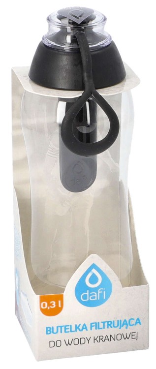 Butelka filtrująca do wody Dafi 0,3l czarna + 1 filtr z opakowaniem  widok2