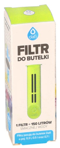 Filtr wody do butelki Dafi Soft Solid zielony 1szt opakowanie