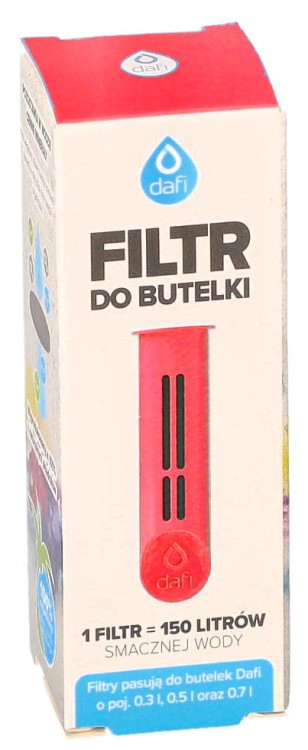 Filtr wody do butelki Dafi Soft Solid makowy 1szt opakowanie