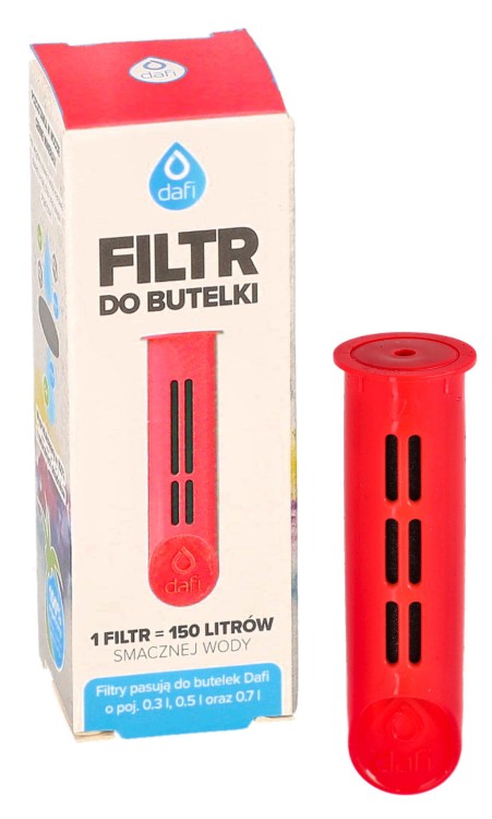 Filtr wody do butelki Dafi Soft Solid makowy 1szt