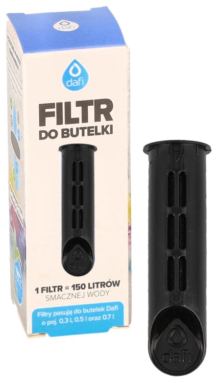 Filtr wody do butelki Dafi Soft Solid czarny 1szt