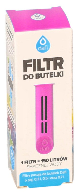 Filtr wody do butelki Dafi Soft Solid flamingowy 1szt opakowanie